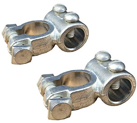 2 x Battery Terminals Pair of Positive and Negative for 14mm² to 70mm² Cable + -