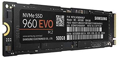 Samsung 960 EVO MZ-V6E500BW Interne Solid State Drive (500GB)