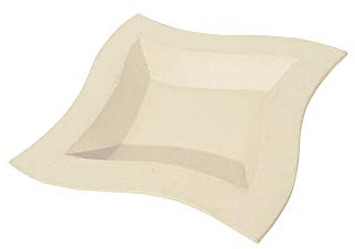 Décopatch AC768C Schale gewölbt aus Pappmaché, 19 x 19 x 3 cm, zum Verzieren, perfekt für Ihre Wohndeko, kartonbraun