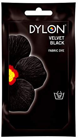 Dylon Wash & Dye-Tinte Terciopelo Negro, Pack de 4