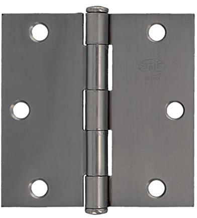 Amig - Sicherheitsscharnier 1010 für Innentüren und Briefkästen | Einfache Installation und Wartung | Universelles Verbindungssystem | Korrosionsbeständiger Legierter Stahl, 3.5x3.5 cm, Chrom Matt