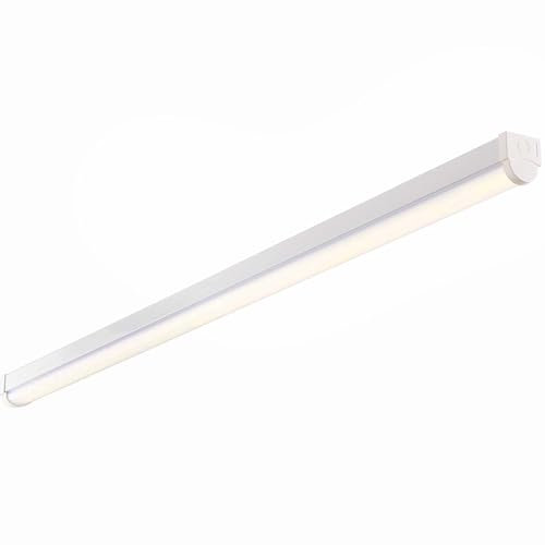 LED Linear Batten Light Fitting - 6ft 180cm LED Batten - Energy Saving - Instant Start-Up - Flicker Free - 3 Way Fast Fix Terminal Block - Cool White 4000K - 8000 Lumens - IP20 Indoor Ceiling Light