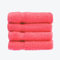 Allure Zero Twist Face Cloths Pack of 4 30 x 30cm, 100% Egyptian Cotton Flannels (Hot Pink)