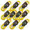 10 x 6m Male to Female XLR Mic Leads/Balanced Microphone Cables / 8 Colours / 10 Pack Yellow