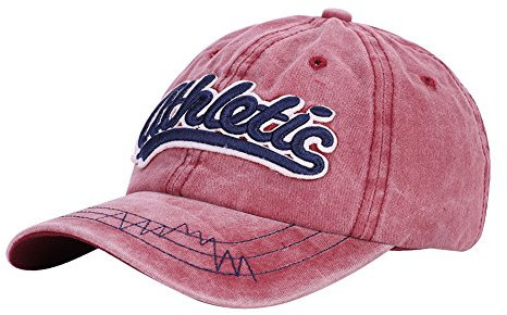 ITODA Baseball Cap Baseball Tennis Kappe Mütze Hut Hip Hop Snapback Caps Unisex für Erwachsene und Kinder Outdoor Stickerei One Size Baseballmütze Sonnenhut Rot