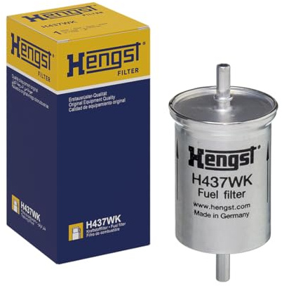 HENGST - Kraftstofffilter H437WK - Hochwertiger Kraftstoff-Leitungsfilter für KFZ - Entfernt Staub und Schmutz aus Otto- oder Dieselmotoren - Schützt das Einspritzsystem