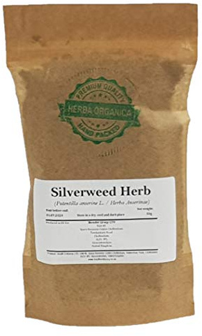 Herba Organica Herbe de Potentille Ansérine Tisane - Potentilla Anserine L - Silverweed Herb Tea (50g)