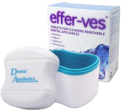 Effer-VES & Cleaning Bath ~ 32 Tablets Retainer Cleaner (Blue Bath)