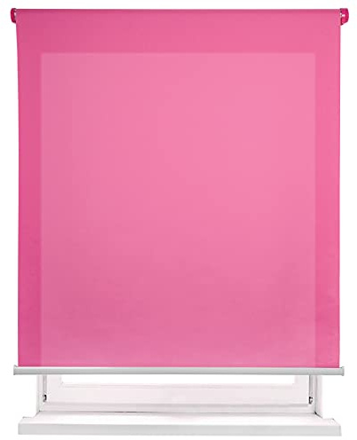 MERCURY TEXTIL-Estor Enrollable translúcido Liso (Fucsia, 135x180cm) | Estores para ventanas, Paso de la luz , facil instalacion