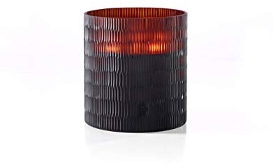 Onno Rhombus Duftkerze, Glas, braun, XL