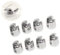 8 Piezas 10-12mm Abrazaderas de Vidrio, Soporte para Estante de Cristal, Sólido Abrazadera de Vidrio Ajustable, Baño Estante de Vidrio Clip Clamp Bracket Soporte