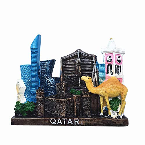3D-Katar-Kühlschrankmagnet, Reise-Souvenir, Geschenk, Zuhause, Küche, Kühlschrankdekoration, Magnetaufkleber, Bastel-Kollektion