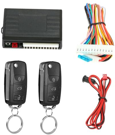 Sistema de entrada sin llave,Tickas Bloqueo de puerta de auto universal Sistema de entrada sin llave Sistema de cierre centralizado con control remoto con control remoto