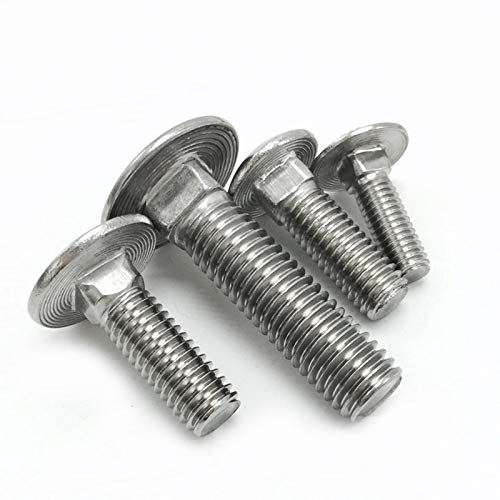 Boulons, 10 pcs Coupe Carré Carriage Boulons En Acier Inoxydable Coach Bolt Bolt Vis -M8*20mm