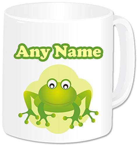Personalised Gifts - Animal Toad Frog Mug Coffee Tea Cup with Name - Novelty Birthday Christmas Gifts for Kids Women Men