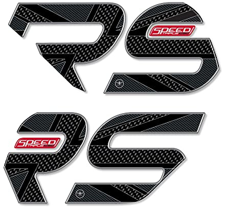 labelbike - 3D-Aufkleber Tankschutz kompatibel mit Triumph Speed Triple 1050 RS - Farbe Carbon rot