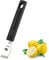 Lemon Zester Peeler, Professional Lemon Zester with Canelle Knife Stainless Steel Lemon Slice for Gin Cocktails, Lime Oranges, Kitchen Tool (PP Handle, 6.1 Inch)