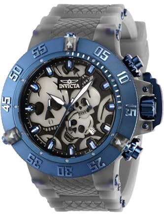 Invicta Subaqua 37329 Herren Uhr - Quartz Bewegung - Edelstahl mit schwarzem Zifferblatt - 50 mm