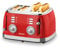 Sogo Retro Vintage acero INOX y esmalte (Red, Tostadora 1500W)