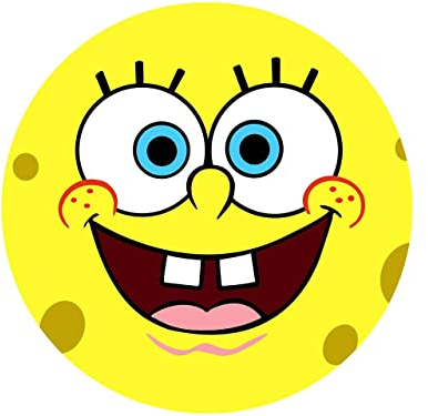 Tortenaufleger Spongebob, rund 20cm Fondantpapier PREMIUM