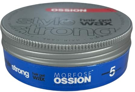 Morfose Ossion No5 Style Strong Aqua Hair Gel Wax 175 ml - Haarstyling Wachs - Maximale Stylingkontrolle, Starker Halt, Intensiver Glanz, Flexibles Styling - Für Alle Haartypen