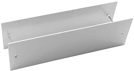 Sondermodell Briefeinwurf-Abdeckung-Falls der Einwurf nicht mehr benutzt werden soll-Alu. weiß glänzend-Lochabdeckung-Briefschlitz-Briefklappe (weiß 310 x 85 x 2 mm)