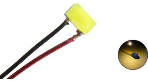 Modellbau Schönwitz 50201 LED SMD 0402 mit Kupferlackdraht Draht Kabel warmweiß (10er Pack)