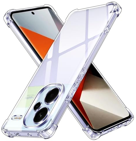 iVoler Funda para Xiaomi Redmi Note 13 Pro Plus 5G (No para Note 13 Pro 5G), Carcasa Protectora Antigolpes Transparente con Cojín Esquina Parachoques, Suave TPU Silicona Caso Delgada Anti-Choques Case