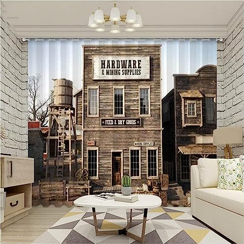 Blackout 3D Tenda Della Finestra Vecchia Casa Tenda A Occhiello In Poliestere Per Porta Finestre Moderne Decorazione Di Cucina Soggiorno Cameretta 2