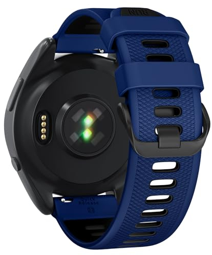 U-LIMVE Armband für Garmin Forerunner 265/Forerunner 255/Vivoactive 4/Venu 3/Venu 2, 22mm Silikon Ersatzarmband mit Schnellverschluss
