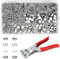 MirraSwit 200 Set Pinza per Bottoni Automatici a Pressione, Bottoni Automatici Con Pinze, Attacca bottoni Automatici, Macchinetta per Bottoni Automatici per Vestiti, Borse Fai da Te