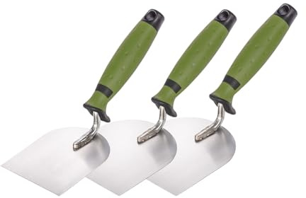 Colorus Spachtel Set 2K Griff 3 tlg. Malerspachtel 60, 80 und 100 mm | Zweikomponenten-Griff für sicheren Halt – drei Blattbreiten zum Verspachteln, Ausbessern und Glätten an Wand und Decke