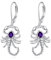 Skorpion Ohrringe für Damen 925 Sterling Silber Skorpion Amethyst Ohrring Sternbilder Schmuck Geburtstags Geschenke für Mutter Freundin