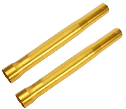 Coppia Tubi Tubi Esterni Forcella Anteriore per Aprilia RSV4 1000 2009 2010-2016 per OHLINS Versione Barre Ammortizzatrici per Sospensioni Freno Dorate, Lunghezza 511 Mm Moto