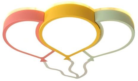 SSNCcNC LED Deckenleuchte Kreativ Luftballons Kinderzimmer Leuchte Dimmbar Fernbedienung Modern Cartoon Eisen Acryl Deckenlampe Kinder Schlafzimmer Babyzimmer L60cm 36W