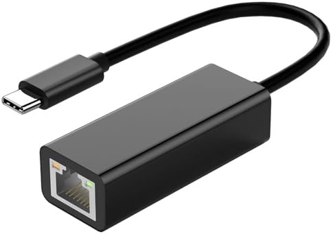 Adaptador USB Tipo C a Ethernet Gigabit - Convertidor de Red Para Dispositivos Compatibles