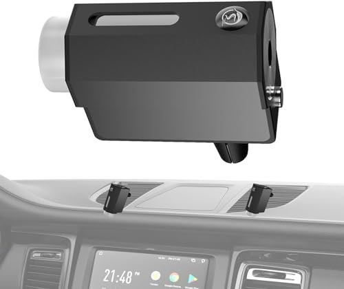 Yianyal Ambientador automático para coche, difusor de aromaterapia para coche, ambientadores automotrices de aleación, atomizador ultrasónico inteligente, rotación de 360 grados, fragancia de coche