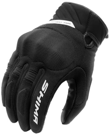 SHIMA SONIC Motorrad Handschuhe Herren Kurze Sommer Motorradhandschuhe Schutz Schutzkleidung Touchscreen Motorcycle Belüftet Verstärkt Leicht Motorbike Sommerhandschuh (Männer, Weiß, XL)