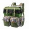 Crystals Fishing Tackle Box & Rucksack Seat, Lure Storage Case, Organizer with Padded Seat & Straps, Fly Sea Coarse Fishing Backpack, Tackle Storage (Fishing Tackle Box with Rucksack)