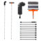 MC-Hotfire 3.85m Window Squeegee Cleaner Tool Set – 10-Section Connectable Pole with Silicone Squeegee, Window Washer & Gutter Cleaning Brush for Cleaning Glass, Mirrors, Cars, Roofs & Gutters