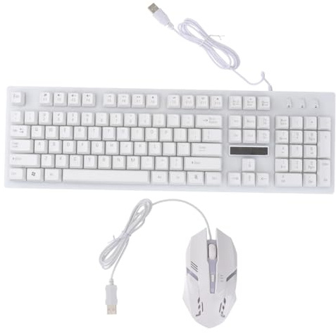 DIYEAH Conjunto De Teclado y Ratón para Diseño Suspendido Teclado Mecánico y Ratón USB para Gaming Casa Iluminación Led