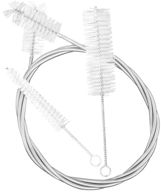 Trombone Cleaning Kits 3Pcs Brass Instrument Pipe Cleaner Tools Flexible Tube Cleaning Brush Trumpet Mouthpiece Brushes