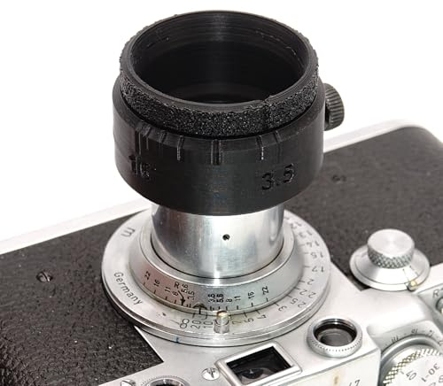 Ausgeknipst Gegenlichtblende mit Blendensteuerung (Typ VALOO) passend für Leica Elmar 5cm f/3.5