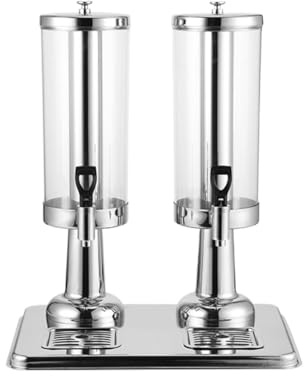 SAGELSHN Bierzapfanlage für Restaurants Getränkespender Mit Eisbehälter Doppelseitig Edelstahl Getränkespender