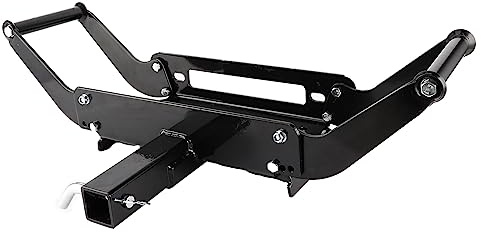 Universal Seilwinden Halteplatte, Stahl, 6mm, Für 9000lbs - 13500lbs Seilwinden, Schwarz - Robuste Konstruktion, Wetterfest, Für Trucks, ATV Und 4x4 Fahrzeuge