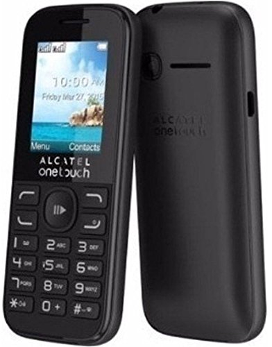 Alcatel OT-1052G One Touch 1052 Handy - schwarz - Bluetooth, VGA-Kamera für Fotos und Videos, Diktiergerät, Taschenlampe, Grosse Tasten (Seniorenhandy), microSD HC Slot bis 32GB, FM-Radio