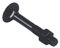 Diamwood - Boulon tête ronde collet carré 6 x 70 mm TRCC Zingué noir - Boite de 100 pcs - DIAMWOOD BTRCC0607006B