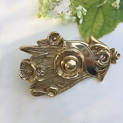 Antikas - Retro Türklingel Jugendstil Schelle um 1900 - Klingel aus Messing Antik