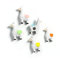 FIRST4MAGNETS FA4584 Trendform Magnete Llama 5er Set, Sortiert, Kunststoff