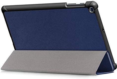 Kepuch Custer Cover per Samsung Galaxy Tab A 10.1 2019 T510 T515,PU-Pelle Case Custodia per Samsung Galaxy Tab A 10.1 2019 T510 T515 - Blu